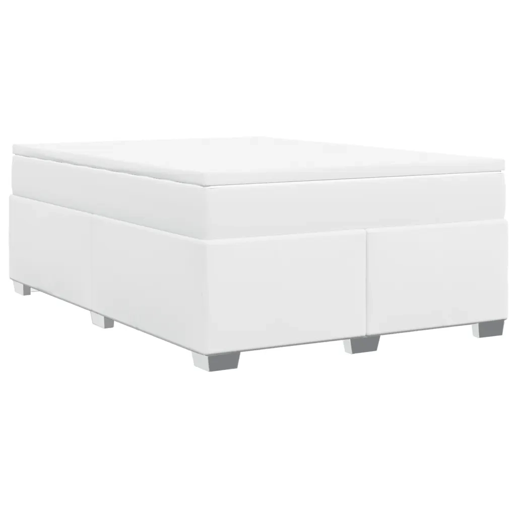 Giroletto a Molle con Materasso Bianco 160x200 cm in Similpelle 3285218