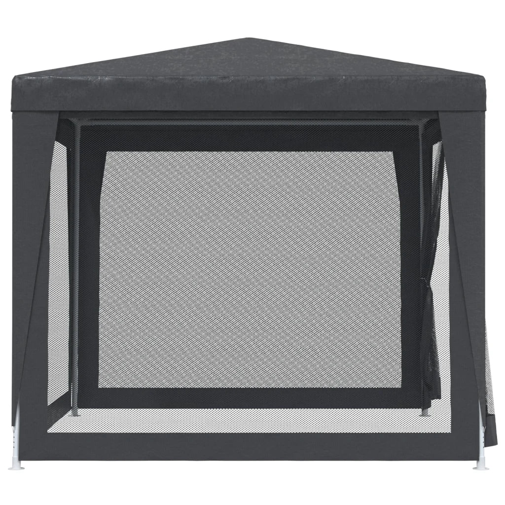 Tenda per Feste con 4 Pareti in Rete Antracite 2,5x2,5 m HDPE