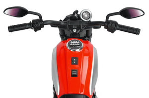 Moto Elettrica per Bambini Licenza Ufficiale Ducati Scrambler 12V 3,5Ah Rosso