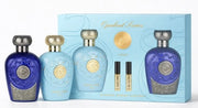 Lattafa opulent gift set opulent dubai e blue oud elixir edp 2 x 100ml