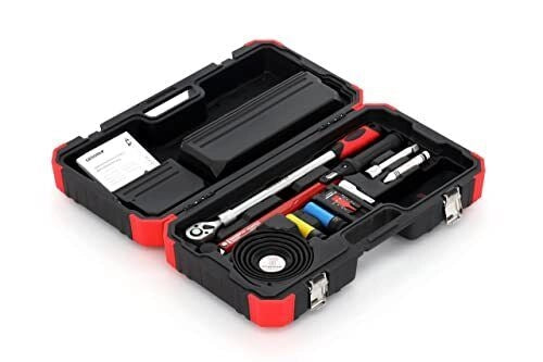 Gedore R68903011 Set Attrezzi per Montaggio Ruote Chiave Dinamometrica Meccanica 11 Pezzi Campo Coppia 40 - 200 Nm Precisione ±3% Materiale Acciaio al Cromo Vanadio Valigia in Plastica colore Nero