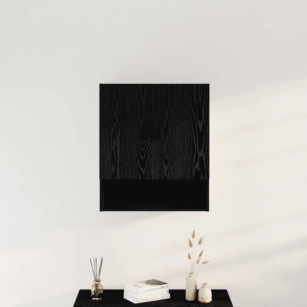 Mobile a muro 60 x 31 x 70 cm Legno ingegnerizzato Rovere Nero 862941