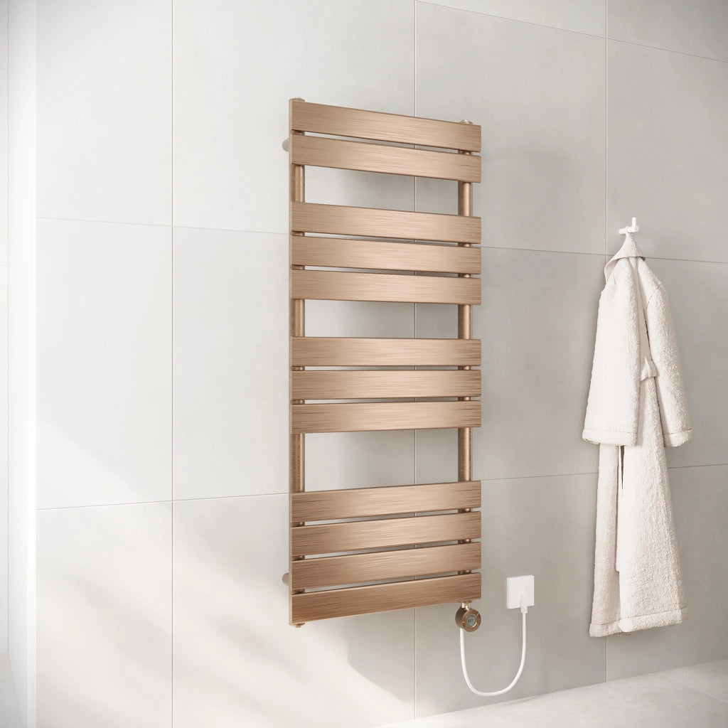 Termoarredo elettrico 1200x500 oro rosa interasse 450 | Andromeda
