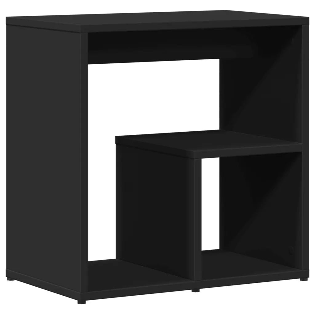Tavolini Neri 2 pz 50x30x50 cm in Legno Multistrato