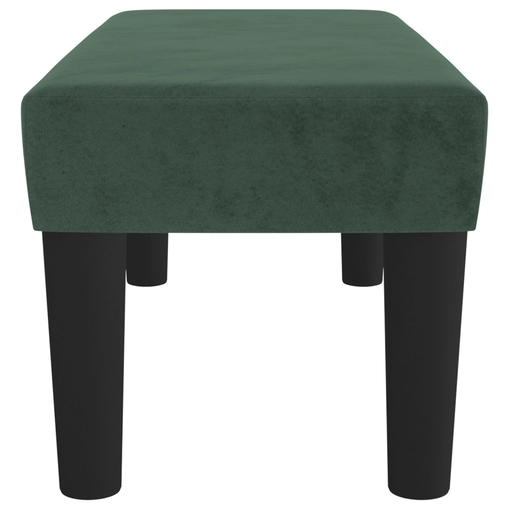 Panca Verde Scuro 70x30x30 cm in Velluto