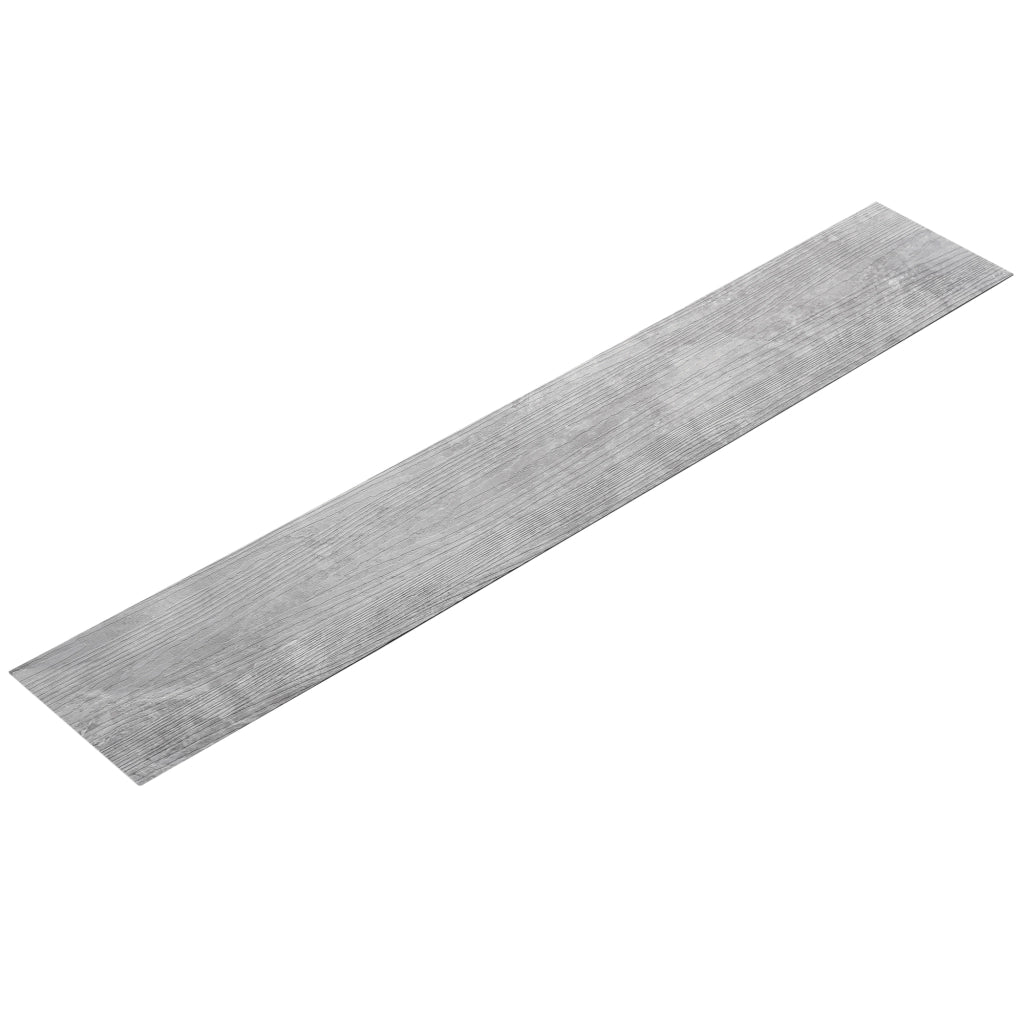 Piastrelle Adesive in PVC (28 listoni = 3,92 m²) Laminato Vinilico Fai da Te Pavimentazione Autoadesiva Rivestimento per Spazi Interni - Effetto Rovere Grigio Ardesia "Slate Grey Oak"