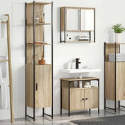Set di mobili per il bagno con lo scaffale 3 pcs Rovere Sonoma 3399400
