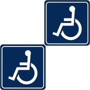 Dispositivo di accesso per persone con disabilità | 2 pezzi | Etichetta di sicurezza per la barriera di accesso - Blu | Parcheggio per disabili | Accessori per veicoli