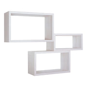 Set di 3 Mensole da Muro Modello TRITTCO. Misure 15.5x45.0x27.0 cm. fInitura  ROV. IMPERIALE - MADE IN ITALY