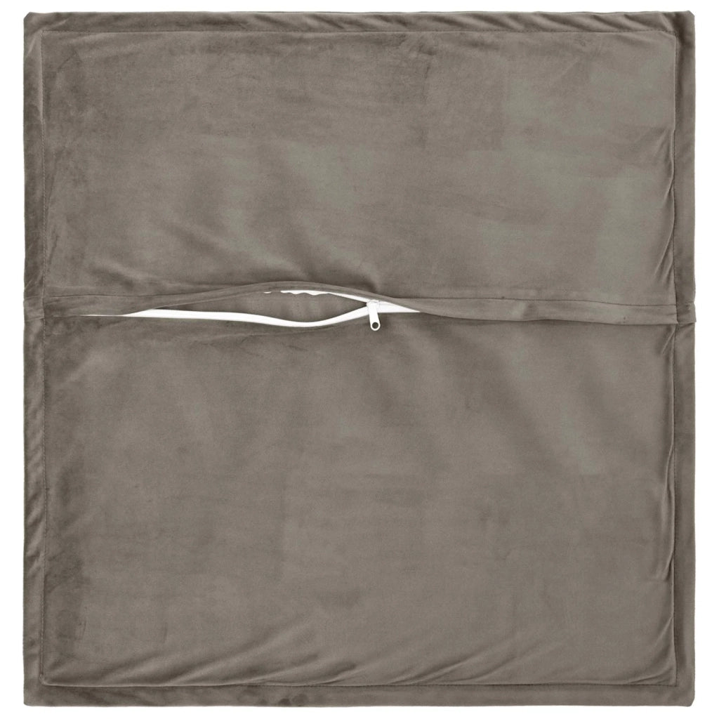 Cuscino con cuscino HOUTEN 2 pz Grigio Chiaro Velluto 936114