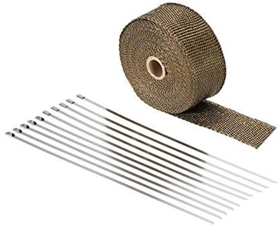 Uitlaatwrap in acciaio inossidabile 10m - isolamento termico - ecocompatibile - facile installazione - lunga durata - isolamento termico