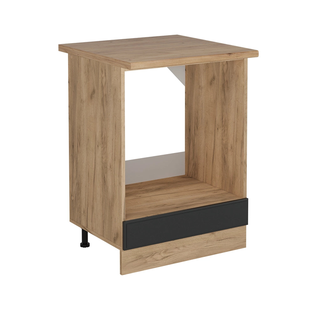 Mobile per forno da incasso R-Line Antracite rustico/Rovere dorato 60 cm, PL Rovere Vicco