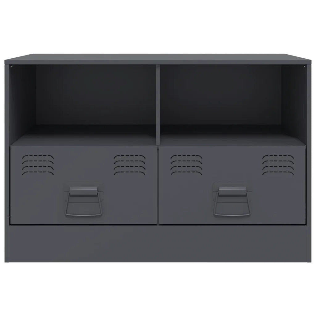Mobile TV-Credenza TV-Console TV Antracite 67x39x44 cm in Acciaio 874658