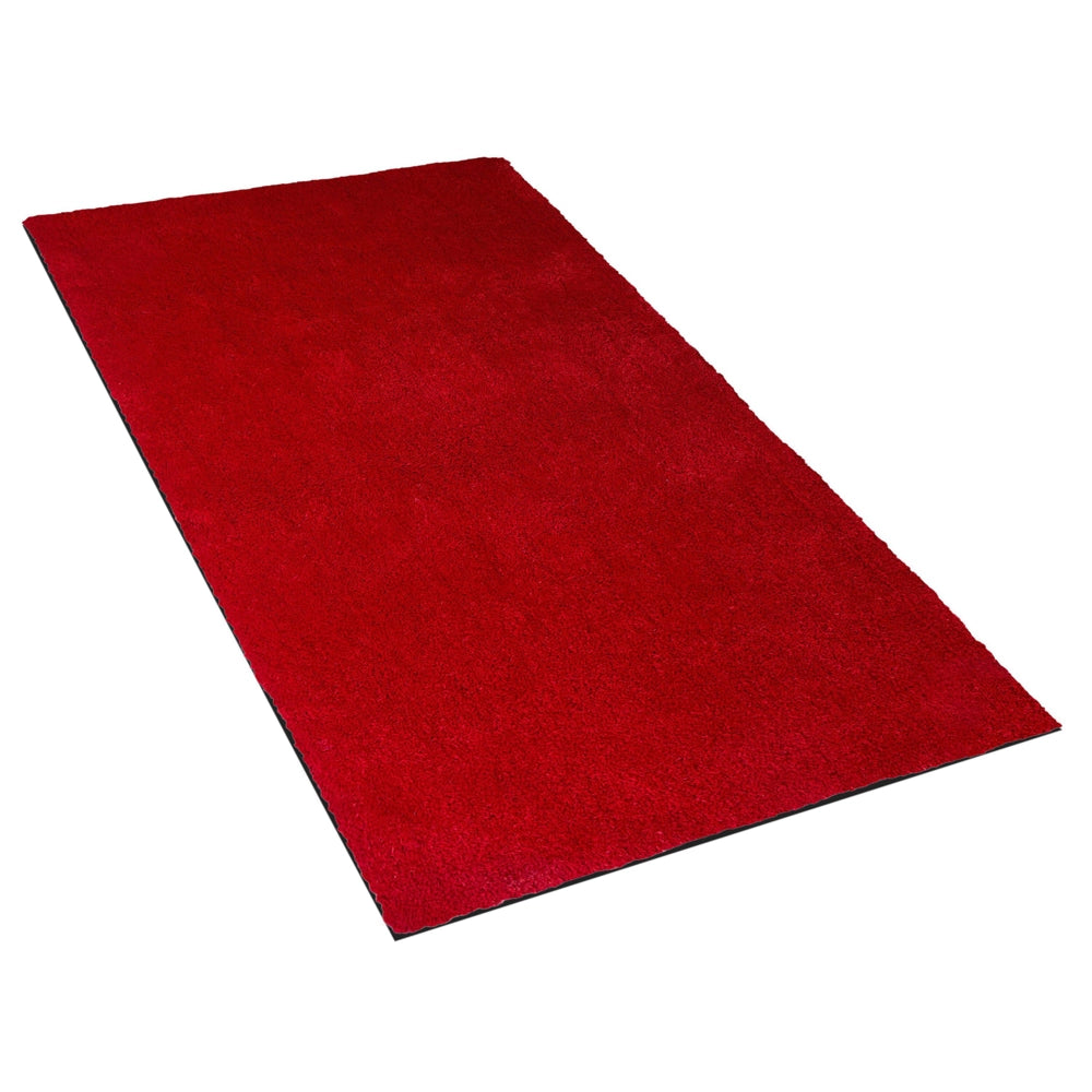 Tappeto shaggy rosso 80 x 150 cm moderno tappeto rettangolare trapuntato a Pelo Lungo