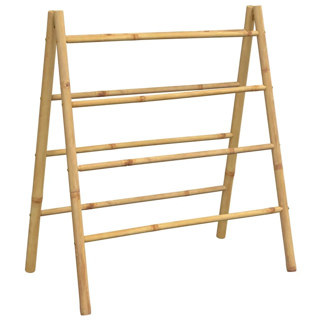 Scala Portasciugamani Doppia con 4 Pioli 90x50x100 cm in BambÃ¹