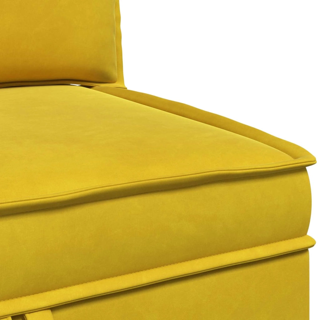 Divano con Stoccaggio Giallo Velluto 42027083