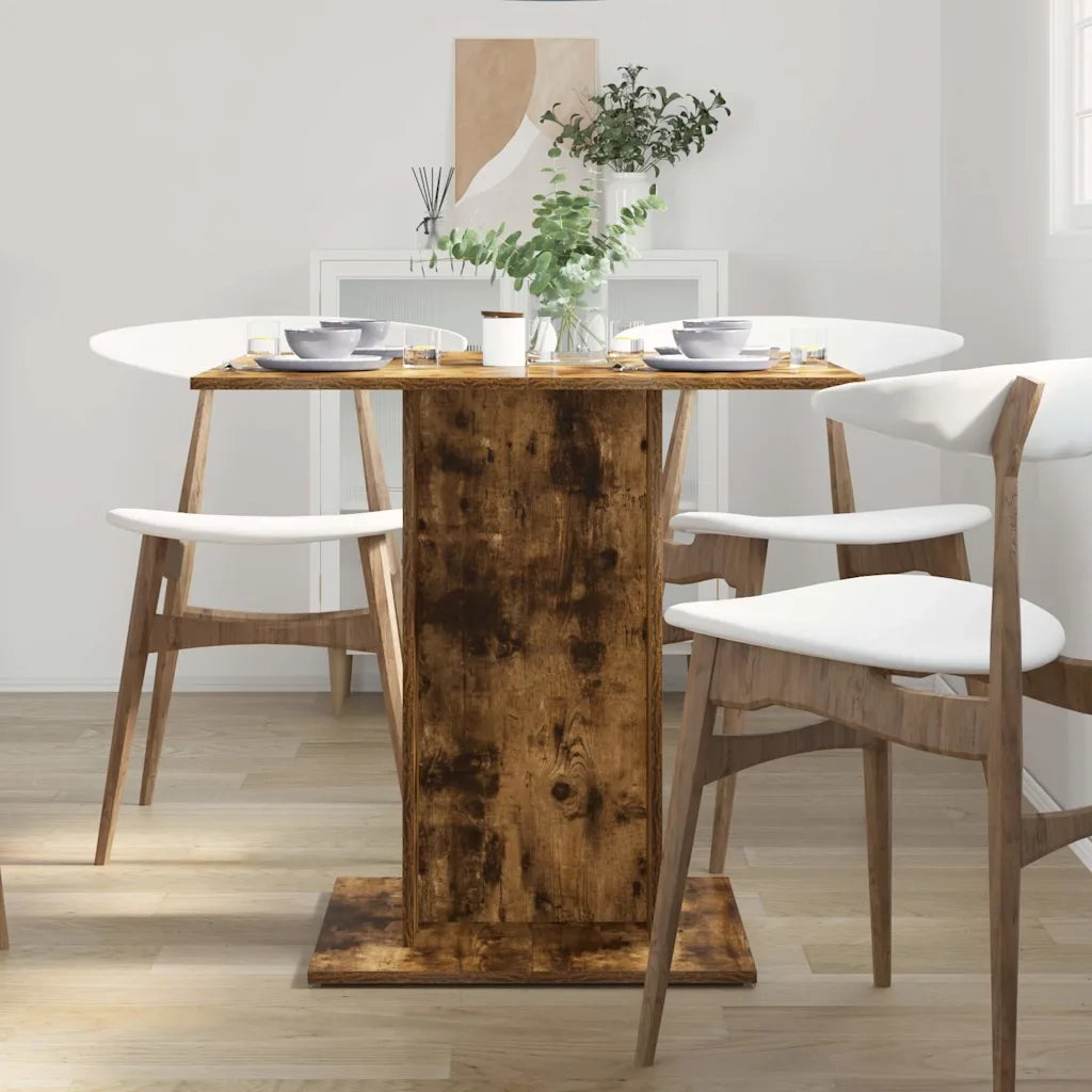 Tavolo da Pranzo rovere fumo 80x80x75 cm Legno Multistrato cod mxl 19090