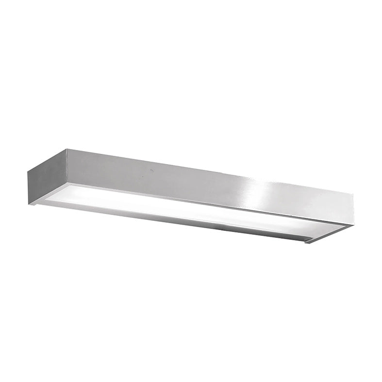 OPTIMA Applique da parete biemissione lineare in alluminio spazzolato, attacco R7S, IP20, 120W, per illuminazione d'interni - Rossini Group