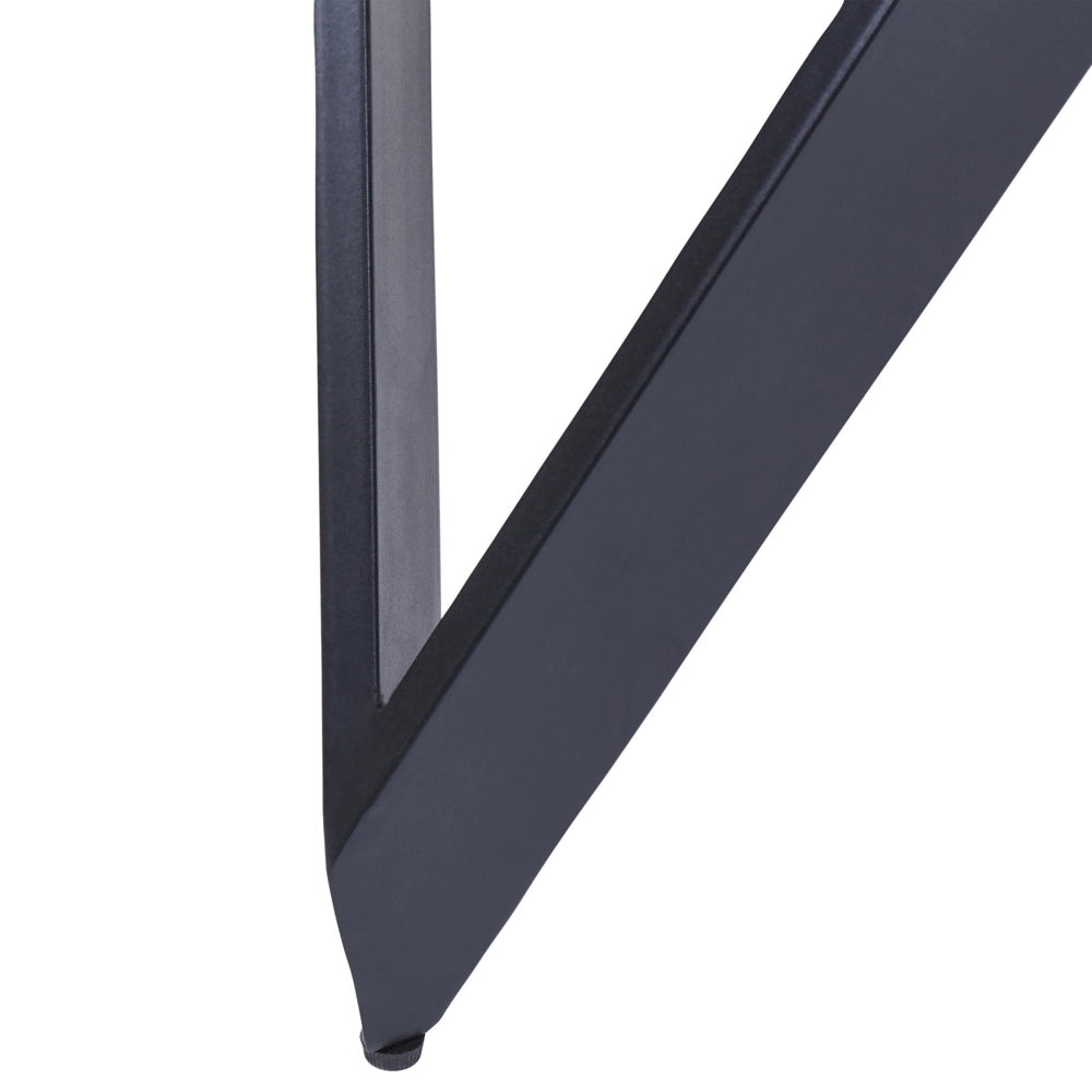 Tavolo da cucina rotondo moderno con piano lucido in MDF e gambe in acciaio 120 cm nero 4 posti da cucina