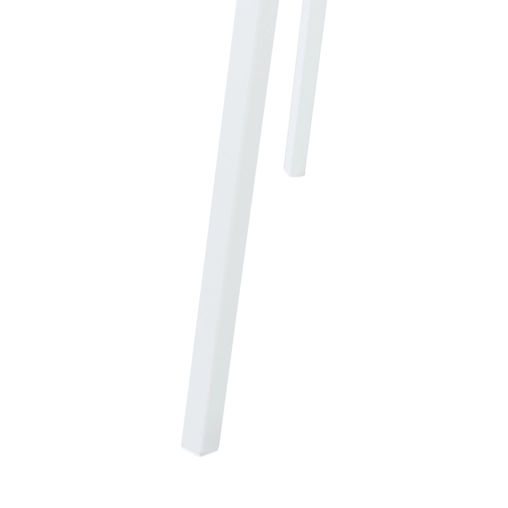 Appendiabiti da Terra Edet con Ripiano in Metallo Altezza 179 cm - Bianco [en.casa]