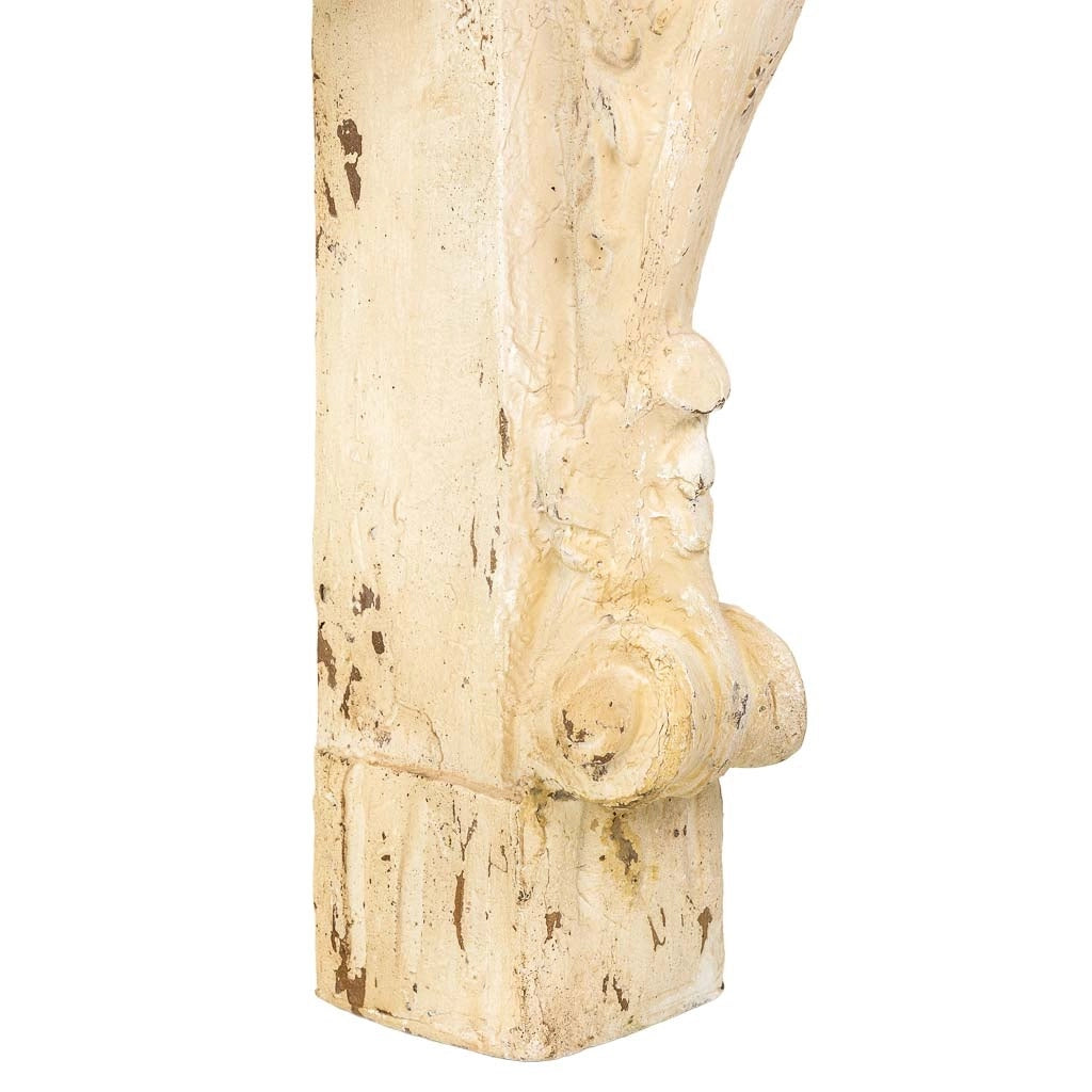 Mobile da ingresso in legno e magnesio Beige 146x32x90h cm