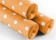 Rotolo Tovaglia A Pois Per Feste Antistrappo 100% Carta Made Italy 5mtx1,20mt - 5 Metri - Arancio