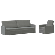 Set di divani 2 pcs Grigio Scuro Velluto (V) 3433230