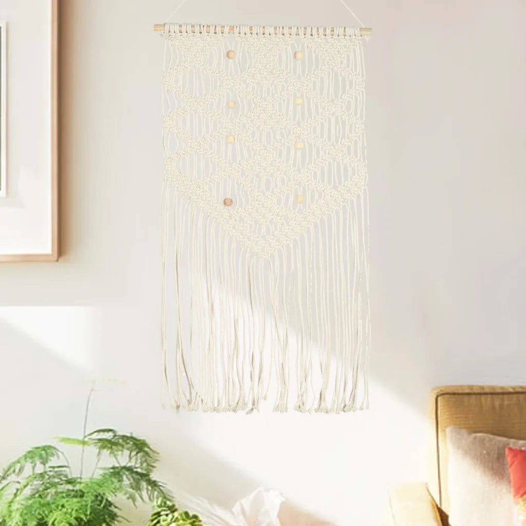 Decorazione da Parete in MacramÃ¨ 40x80 cm Cotone