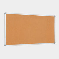 Lavagna con Fondo in Sughero 150x100 cm in Alluminio Silver