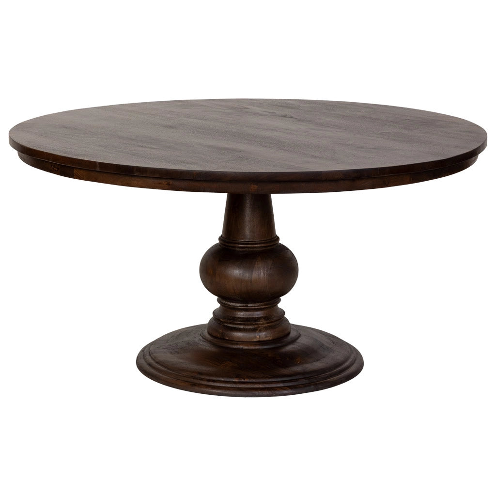 Tavolo da pranzo in legno marrone 150x150x77h cm