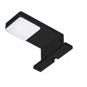 Trade Shop - Lampada Led Per Specchio Da Bagno 3 Watt Moderno Luce Naturale 4000k Nero Argento Ip44 90p - Nero