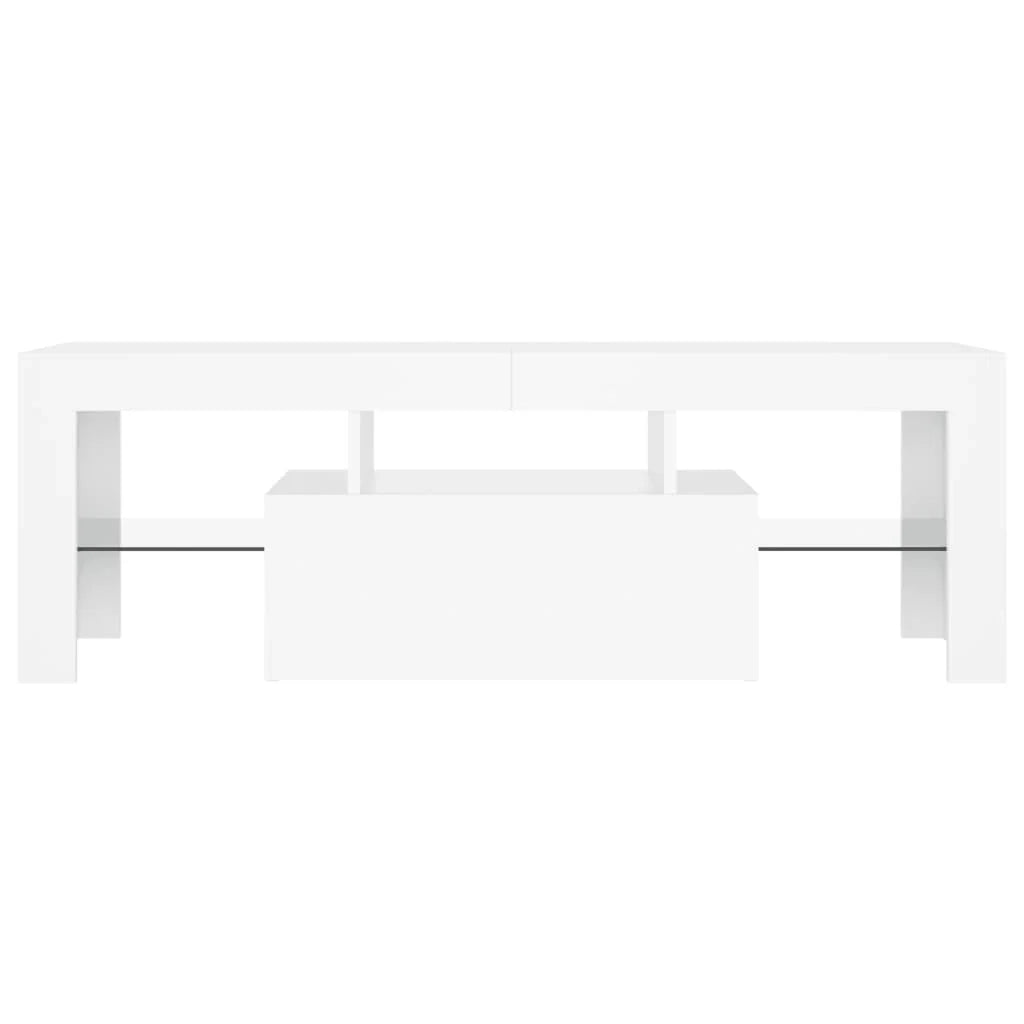 Mobile TV multimediale scaffale TV credenza mobile TV sala da pranzo soggiorno camera da letto con luci LED 120 x 35 x 40 cm bianco 02_0026518