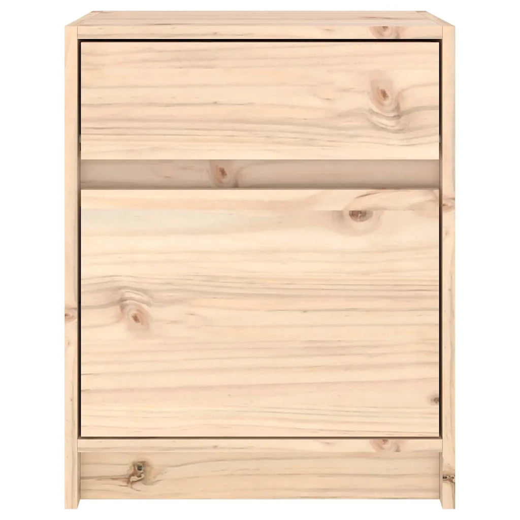 Comodino 40x31x50 cm in Legno Massello di Pino 808123