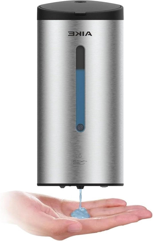 Dispensatore automatico di sapone per la montatura a parete - Dispensatore in acciaio inossidabile per liquidi - Capacità 800 ml - Dispensatore di disinfettante per le mani per cucine e bagni