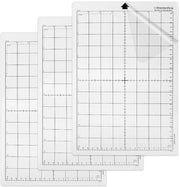 Snijmat per silhouet per portret, 3 pezzi manico standard, snijmat auto-riparabile, snijmat antiscivolo con righello per artigianato, cucito, scrapbooking, 22,3 x 33,5 cm