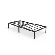 Struttura Letto Pieghevole in Metallo Rete a Doghe 90x190 cm Nero Letto per Ospiti 6 Gambe 10 Doghe