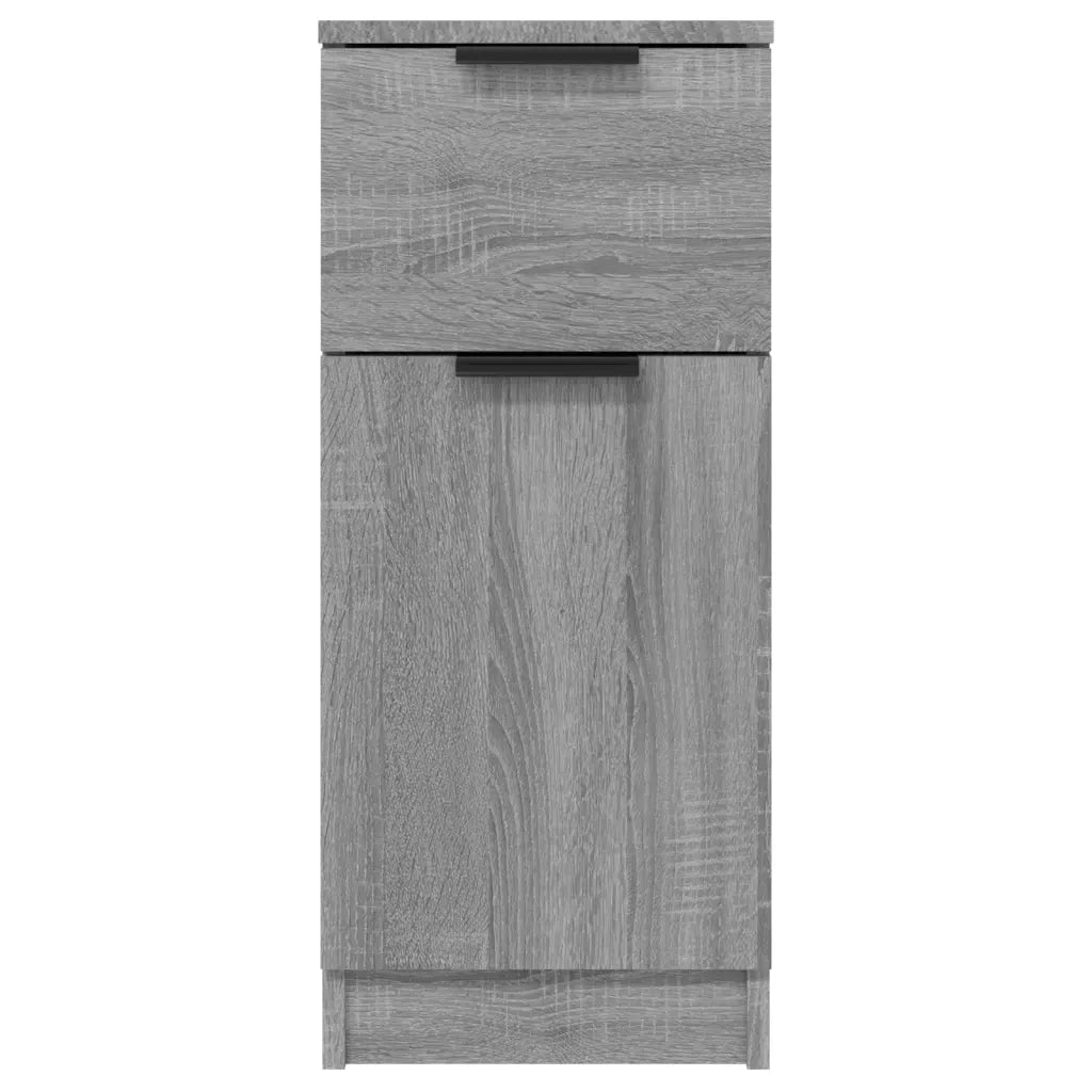 Credenze 2 pz Grigio Sonoma 30x30x70 cm in Legno Multistrato cod mxl 9636