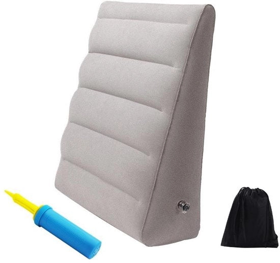 Cuscino da Trasporto Inflabile - Supporto Verticale Regolabile - Antiscivolo - Leggero - 60 x 55 x 18 cm