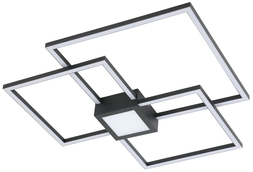 Plafoniera LED 38W 4000K dimmerabile nero Rabalux Thabita