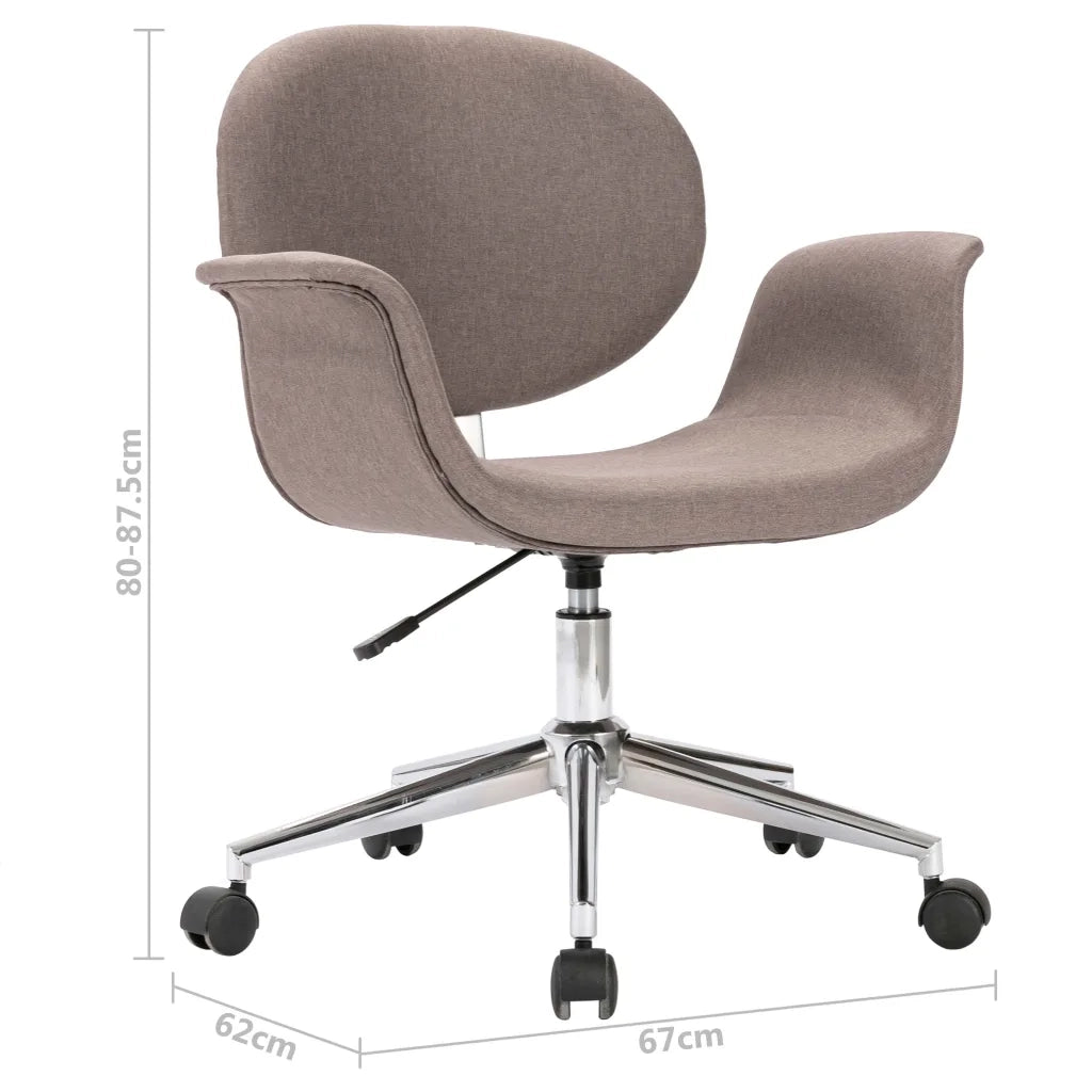 Sedie da Pranzo Girevoli 6 pz Grigio Talpa in Tessuto 3054871