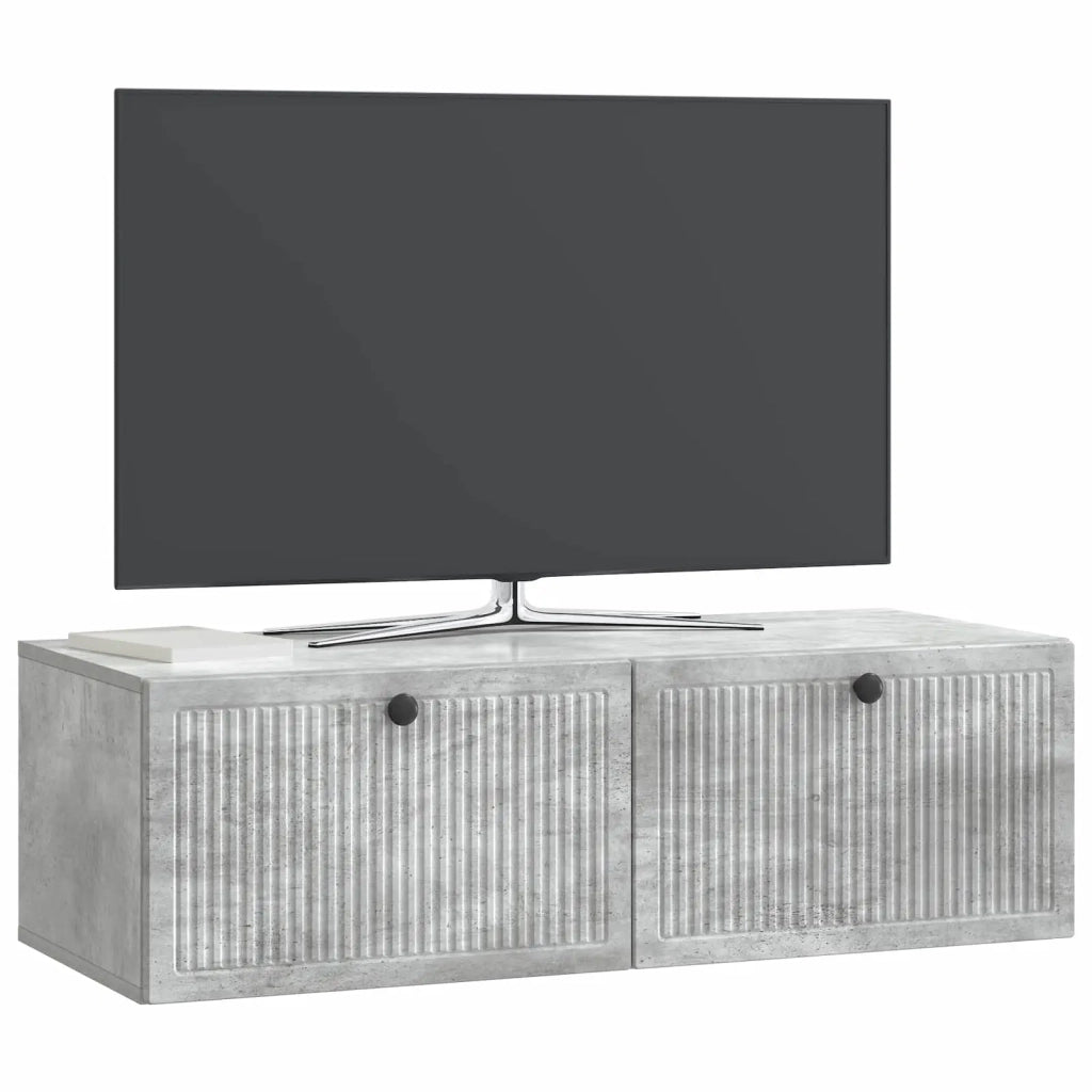 Mobile Porta TV da Muro Grigio Cemento 98 x 41 x 30 cm