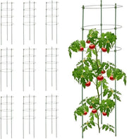 Supporto per piante da 10 a 90 cm alto - Plastica e metallo - Verde - Per rose, pomodori e altro