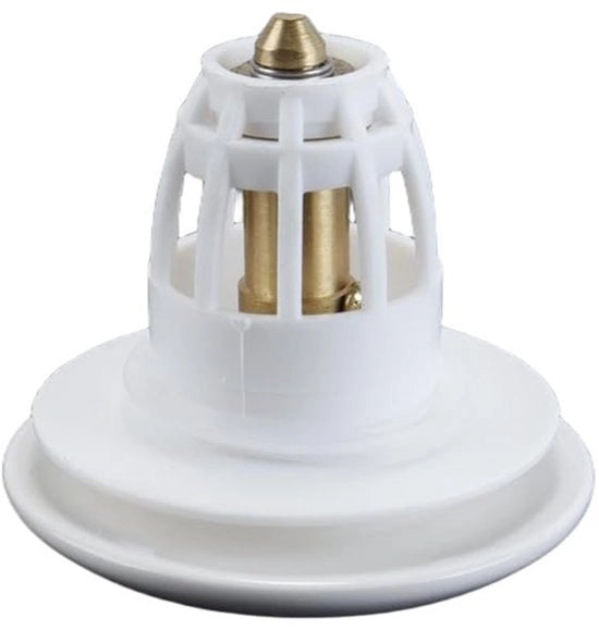 Disimpegno automatico con chiusura a molla - Filtro con guarnizione riduttore - Filtro rimovibile - Installazione facile - Materiale ceramica/coppo - Dimensioni 8,1 x 6 cm