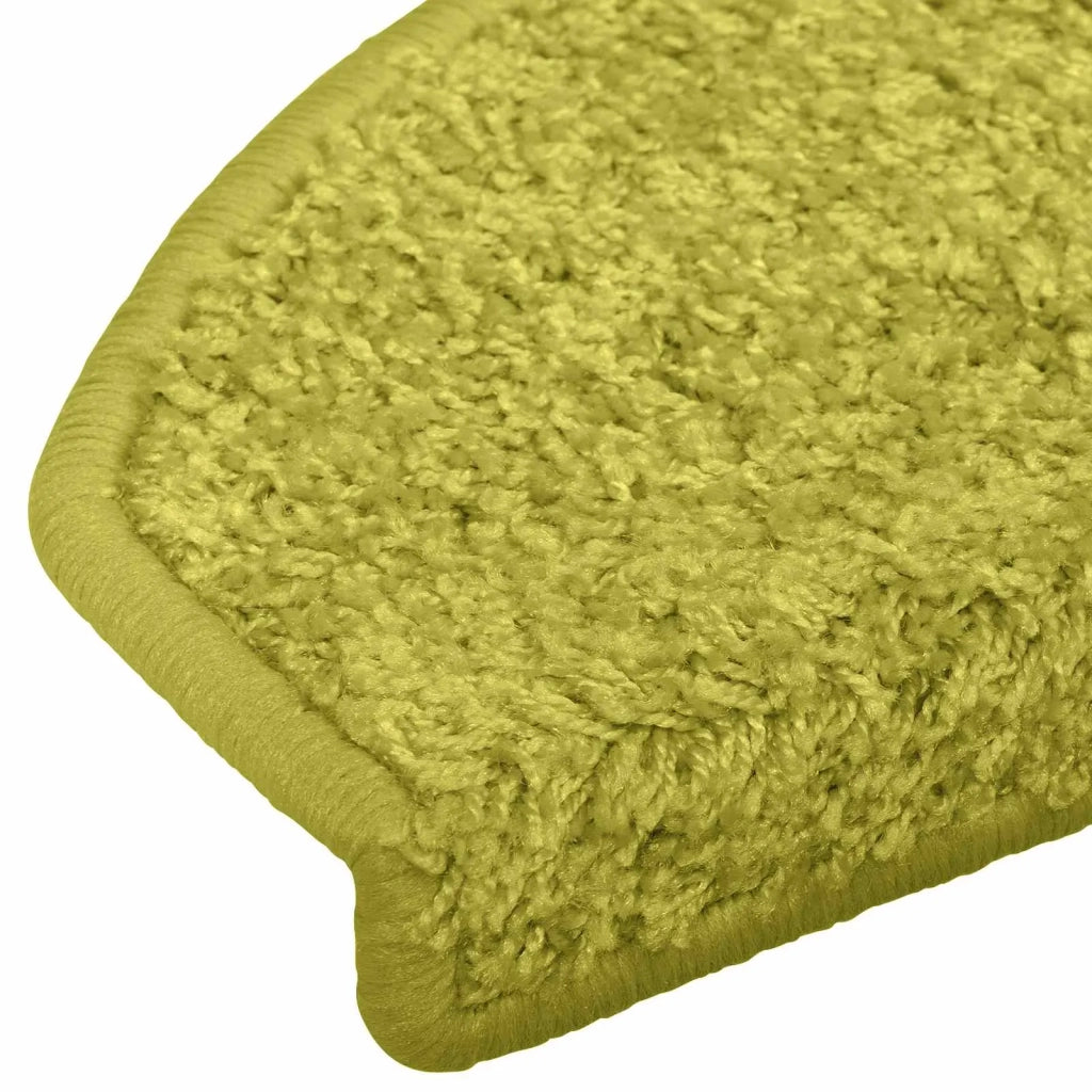 Tappetini per scale autoadesivi 15 pcs Verde 80 x 24,5 x 3,5 cm 42038662