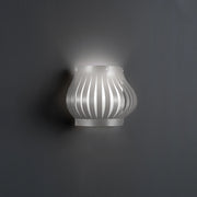 Applique Balcony Helios 1 Luce In Polilux Silver Con Cavo Made In Italy