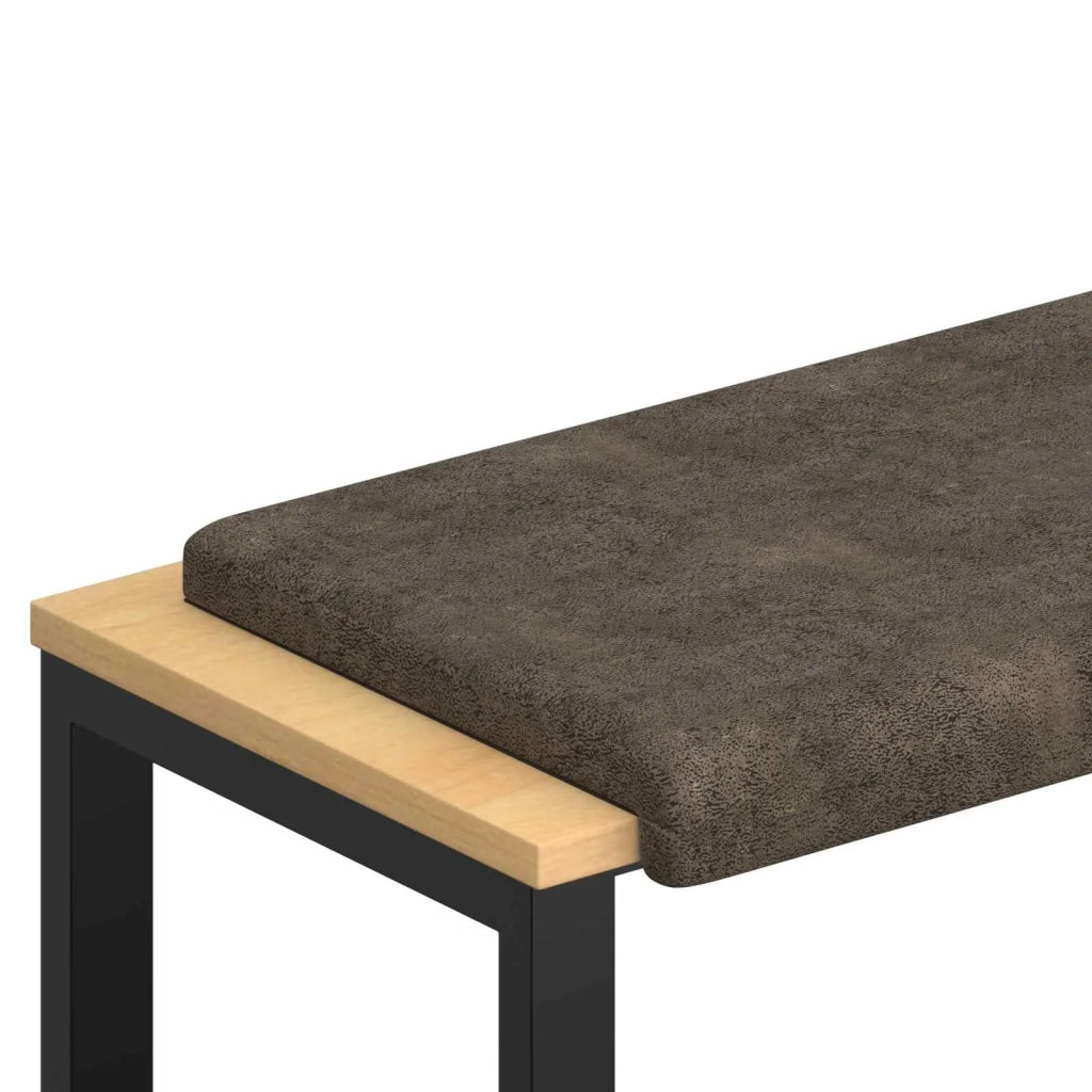 Cuscino per panchina Tessuto scamosciato sintetico Grigio Scuro 42043280