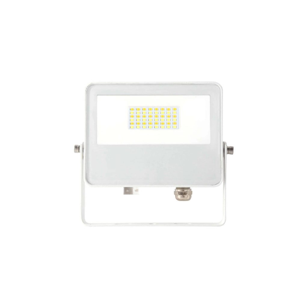 Sky Proiettore LED da Esterno 20W Switch Tecnologia Selezionabile 3000K/4000K/5000K 115 Gradi Bianco Opaco Design in Alluminio Estruso High-End