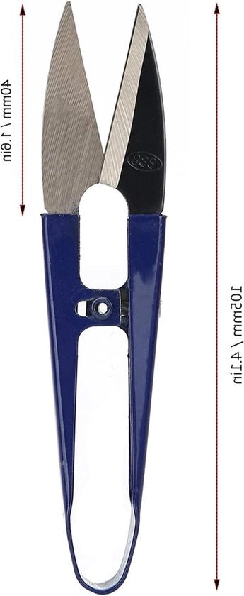 12 pezzi di forbici da taglio per filo a mano da 4.1 pollici mini con gancio a vite per tagliare e ritoccare - Ideali per il bordo del ricamo e il taglio del filo - Qualità professionale.