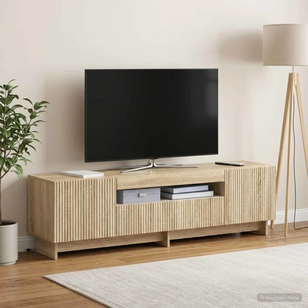 Mobile TV LED Rovere Sonoma Legno ingegnerizzato 896027