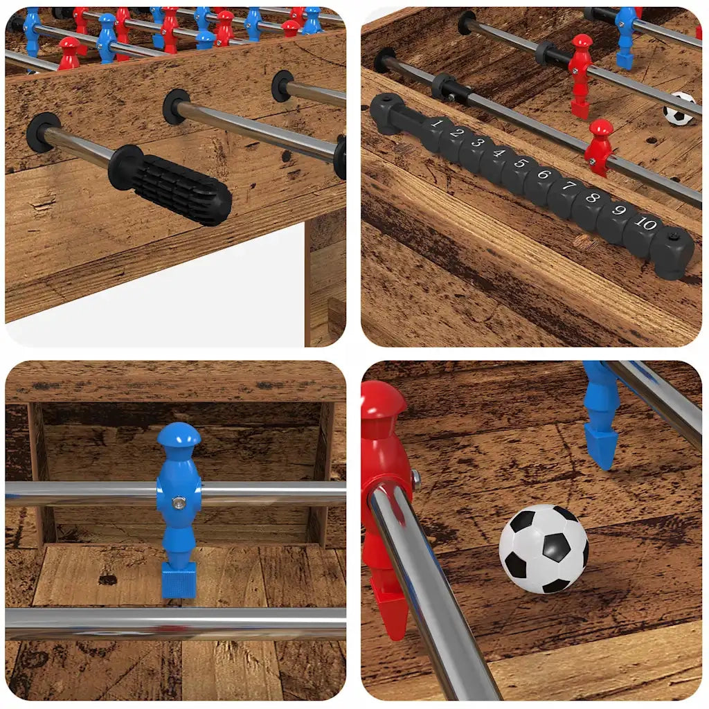 Tavolo da Foosball Legno vecchio 125 x 60,5 x 80 cm CFW3325194